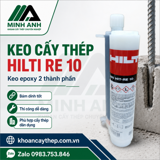 Keo cấy thép Hilti RE 10