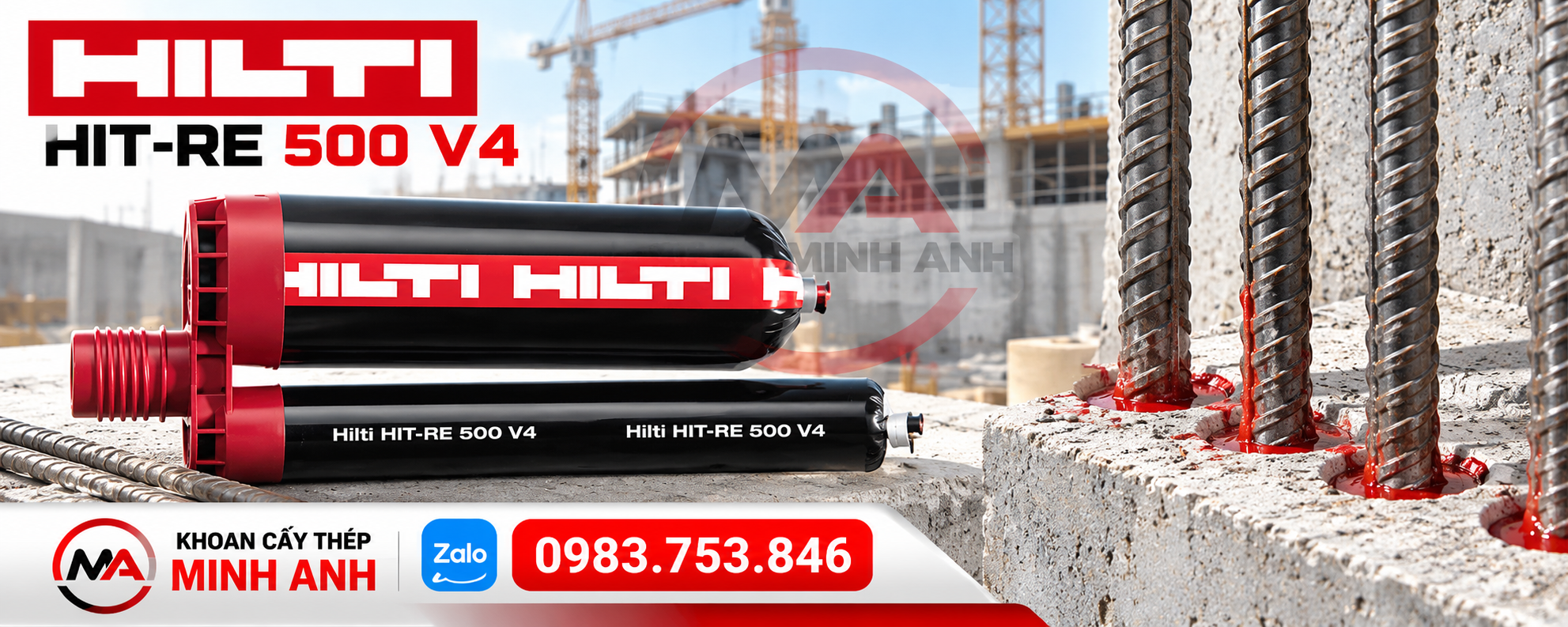 Keo cấy thép Hilti-RE 500 V4 là gì?