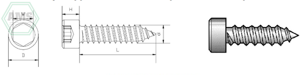 Cấu Tạo Vít Gỗ Lục Giác