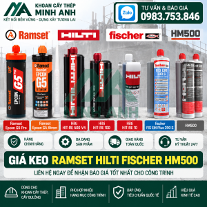 Giá keo Ramset Hilti Fischer HM500
