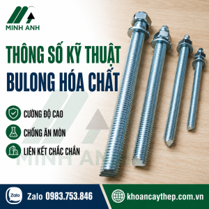 Thông số kỹ thuật của bulong hoá chất fisdex