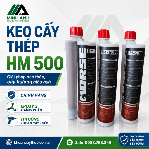 Keo cấy thép HM 500