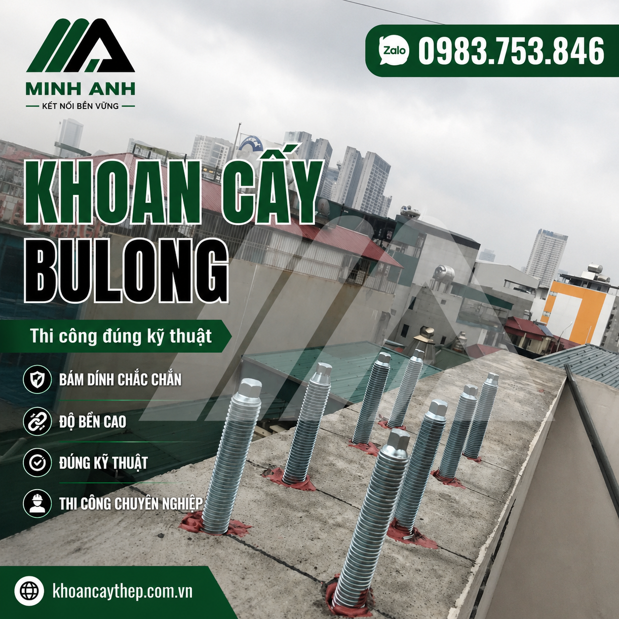 Khoan cấy bulong