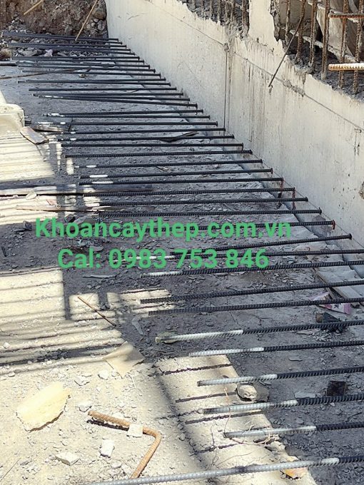 Ứng dụng khoan cấy thép