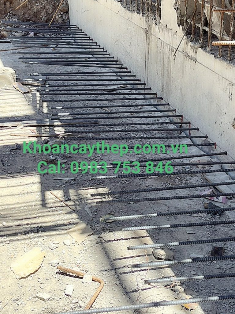 Ứng dụng khoan cấy thép