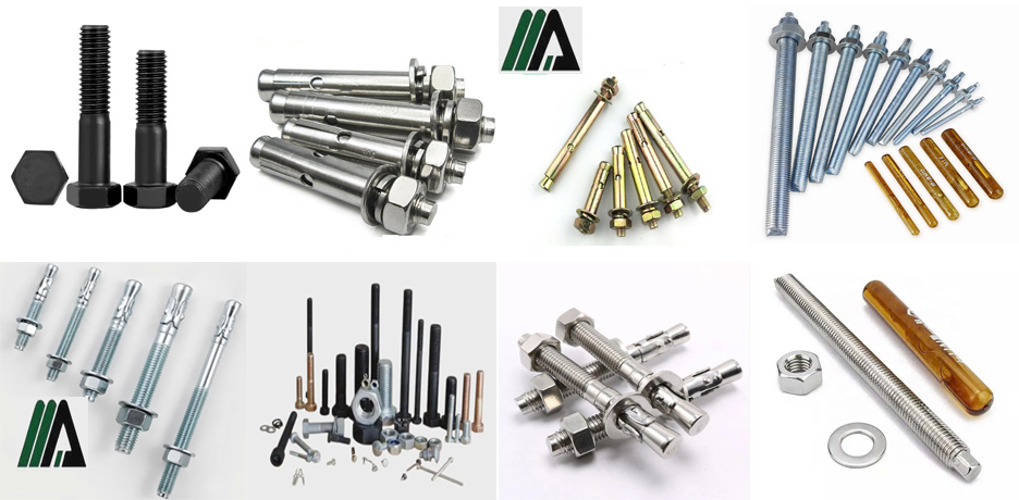 Một số loại bulong phổ biếm Minh Anh cung cấp