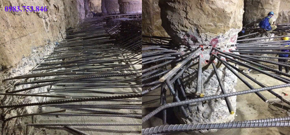 Ứng dụng quy trình thi công khoan cấy thép của Minh Anh