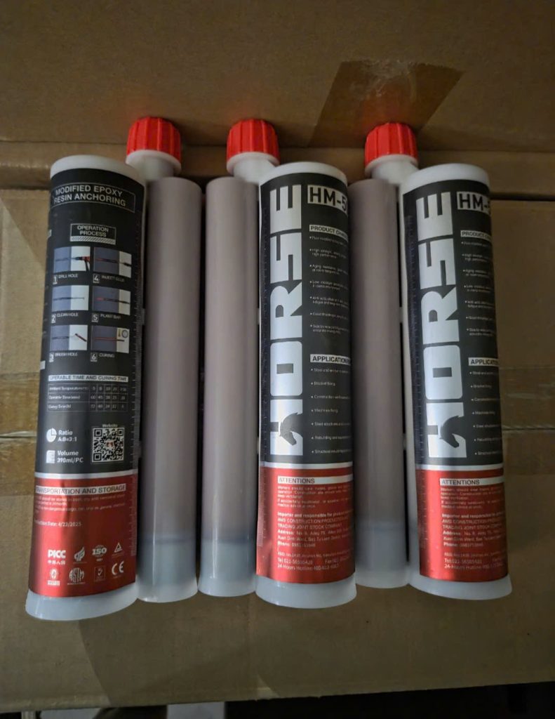 Keo HM500 dùng để Khoan cấy thép