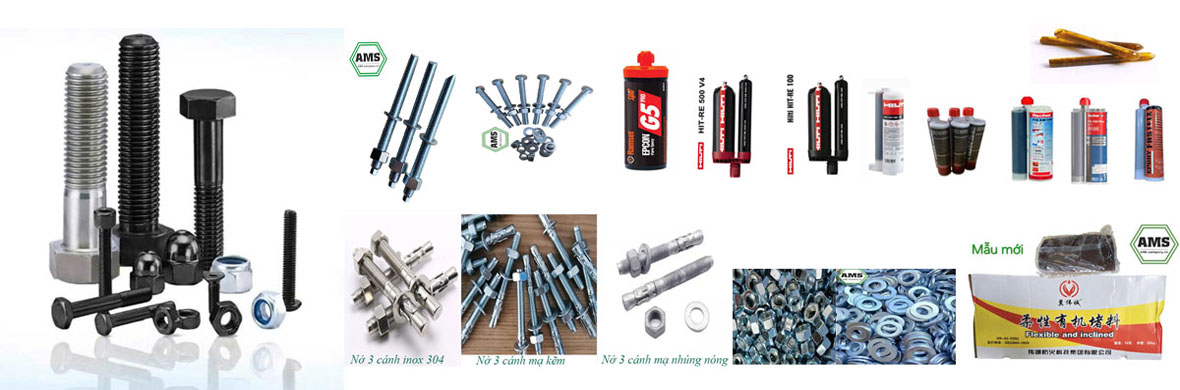 Vật tư khoan cấy thép , khoan cấy bulong 