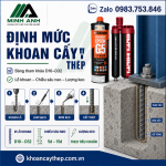 Định mức khoan cấy thép