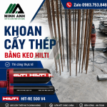 Khoan cấy thép bằng keo Hilti
