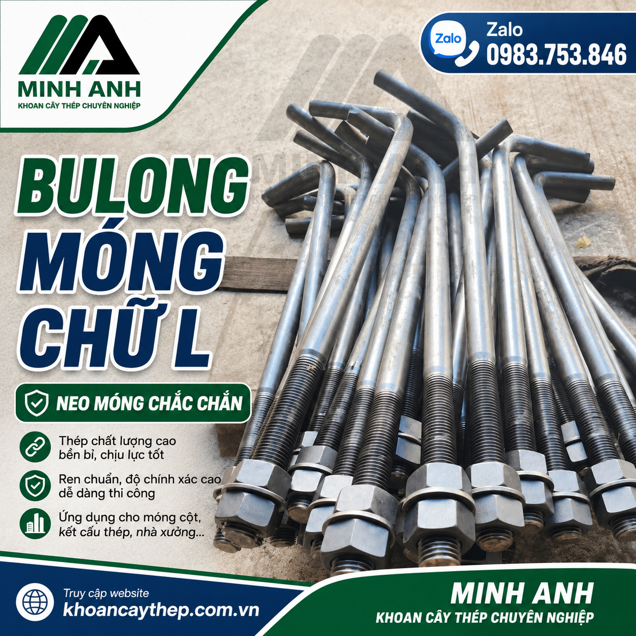 Bulong móng chữ L