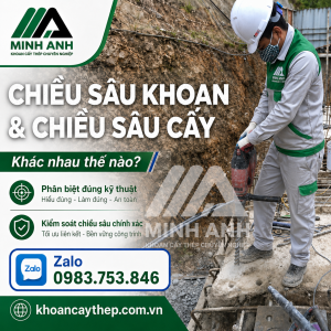 Chiều sâu khoan và chiều sâu cấy khác nhau thế nào?