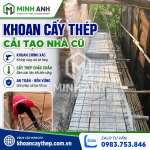 Khoan cấy thép cải tạo nhà cũ