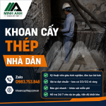 Khoan cấy thép nhà dân