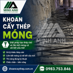 Khoan cấy thép móng