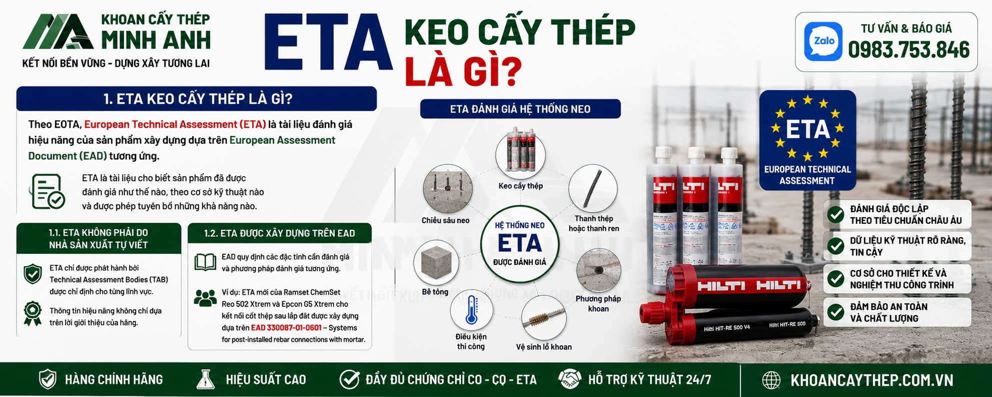 ETA keo cấy thép là gì theo định nghĩa chính thức?